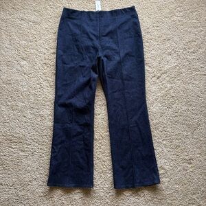Spanx Denim Demi Boot Jeans 3X Tall Raw Indigo Wash Pull-On Shaping NWT